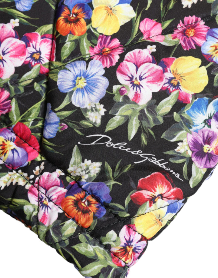 Vibrant high-waisted shorts with floral print