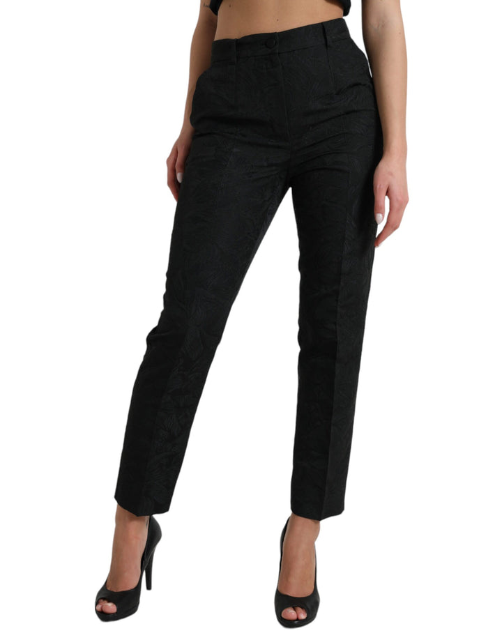 Tapered elegance trousers with high waist
