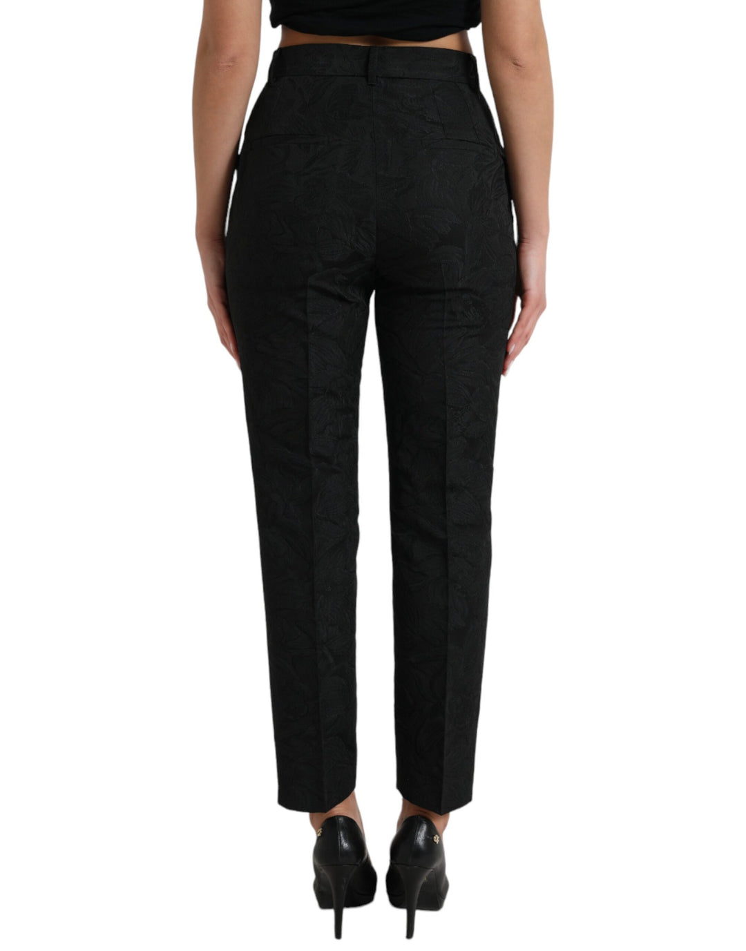 Tapered elegance trousers with high waist