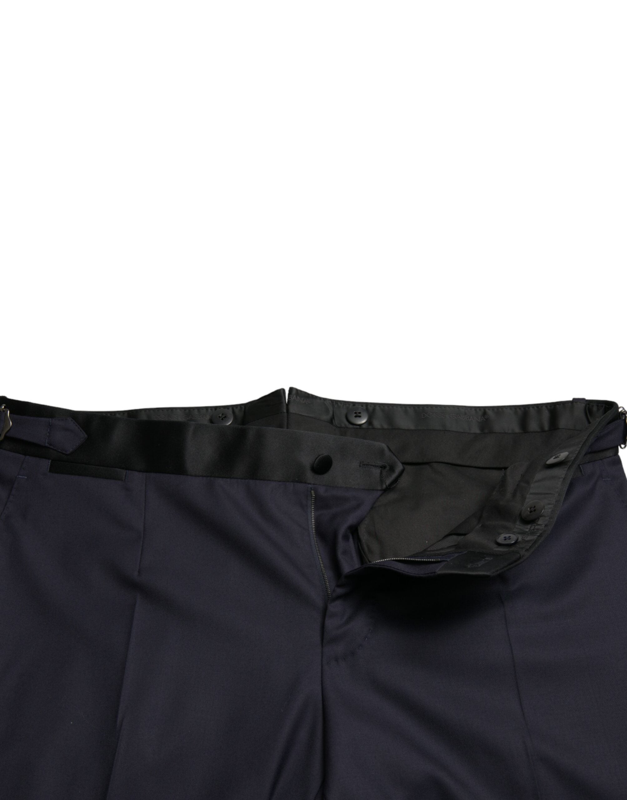 Elegant cropped dress pants made of wool-silk blend