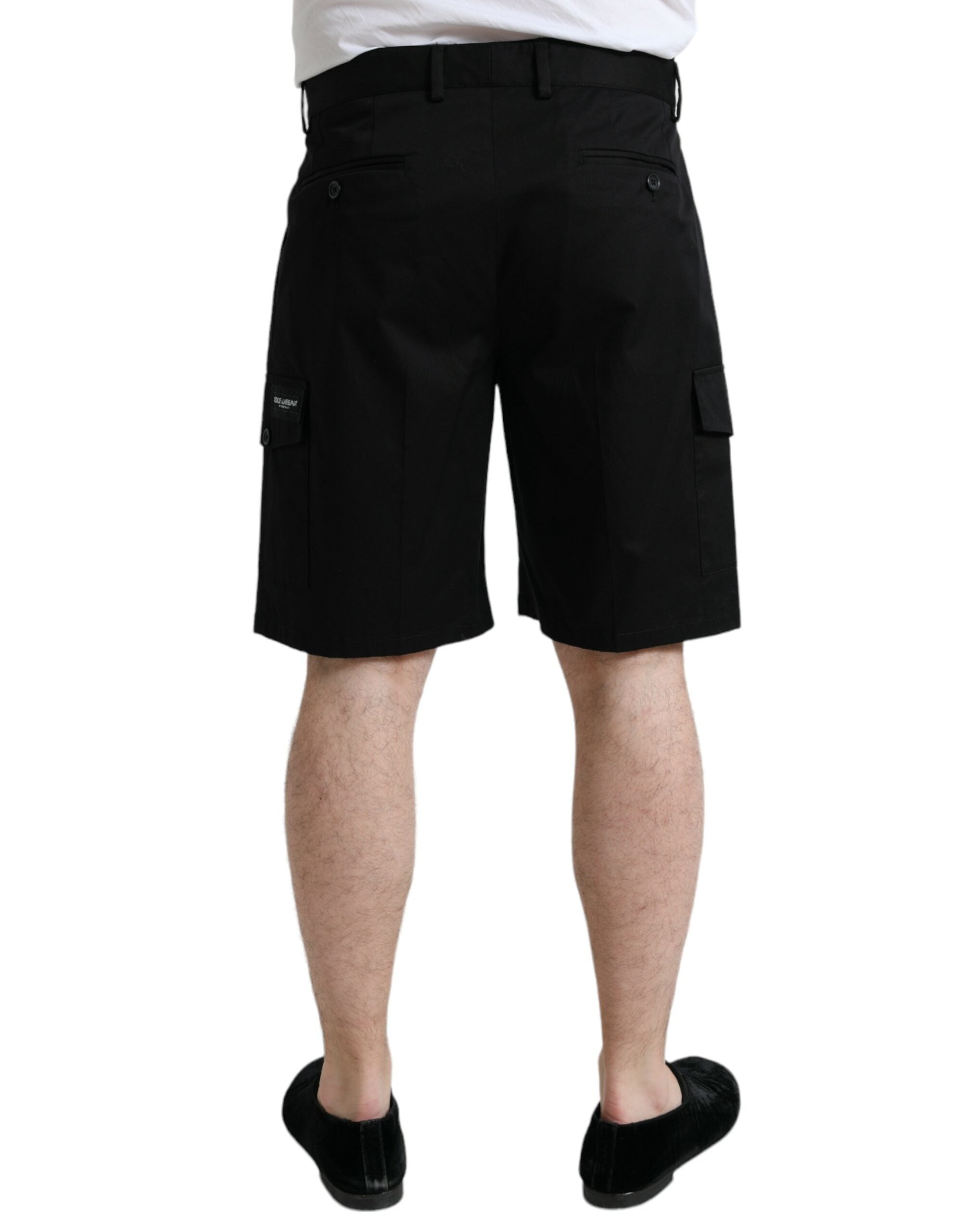 Slim designer Bermuda cargo shorts