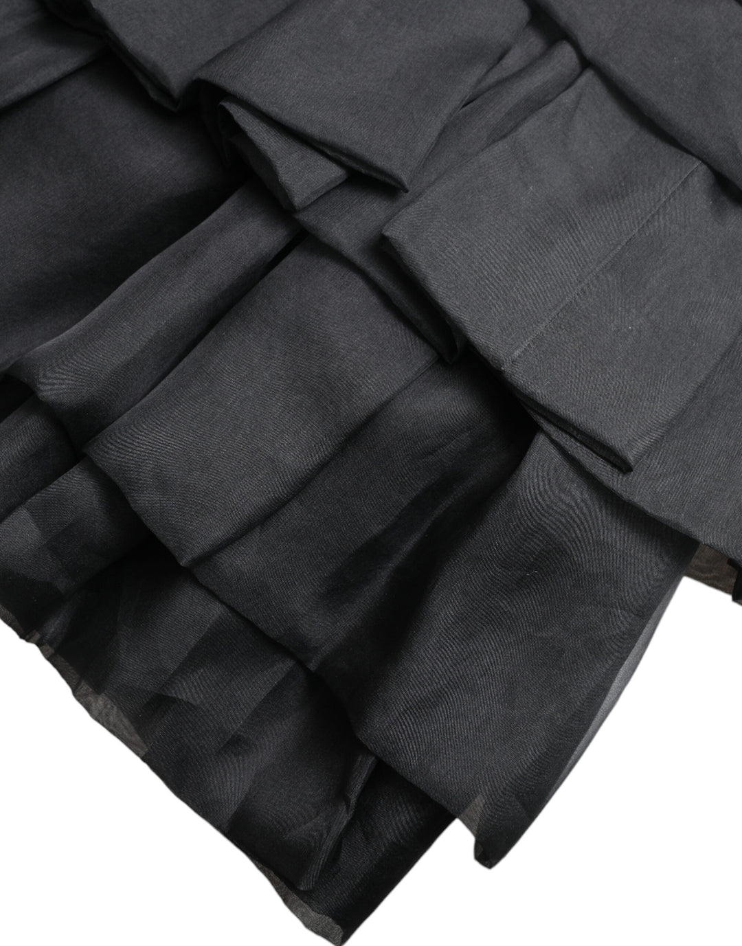Elegant tiered A-line mini skirt
