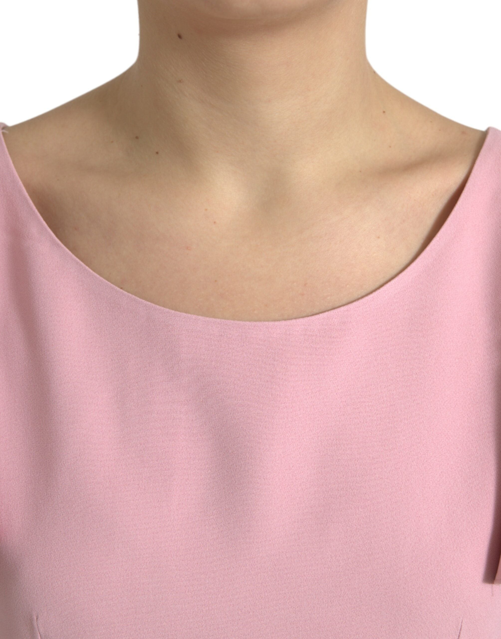 Chic pink top with bell sleeves