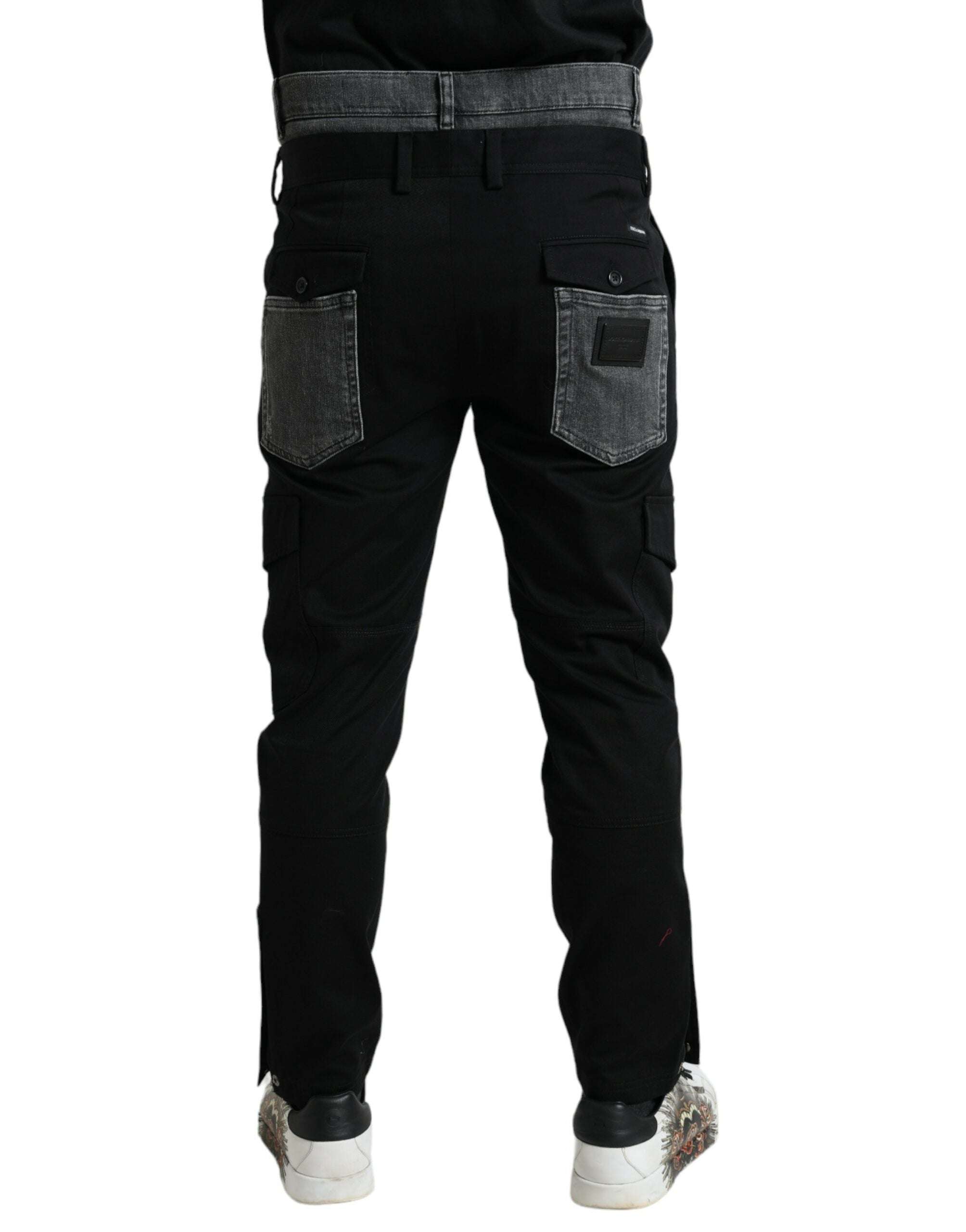 Elegant skinny cotton stretch joggers