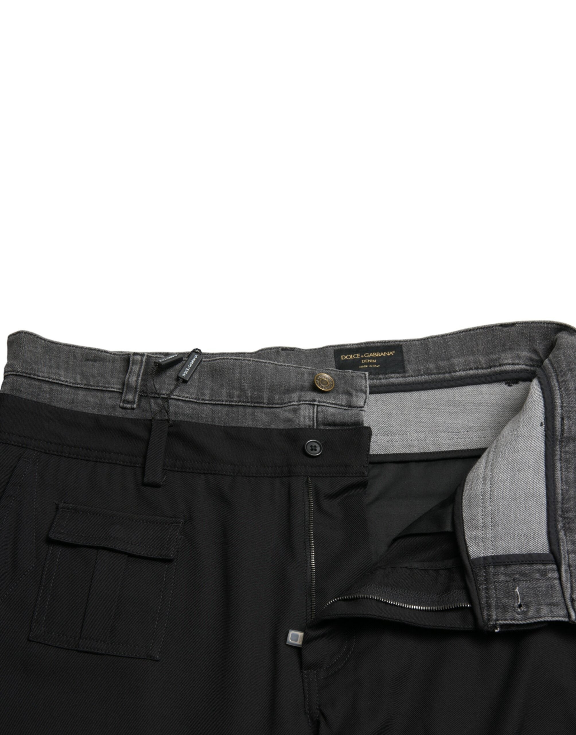 Elegant skinny cotton stretch joggers