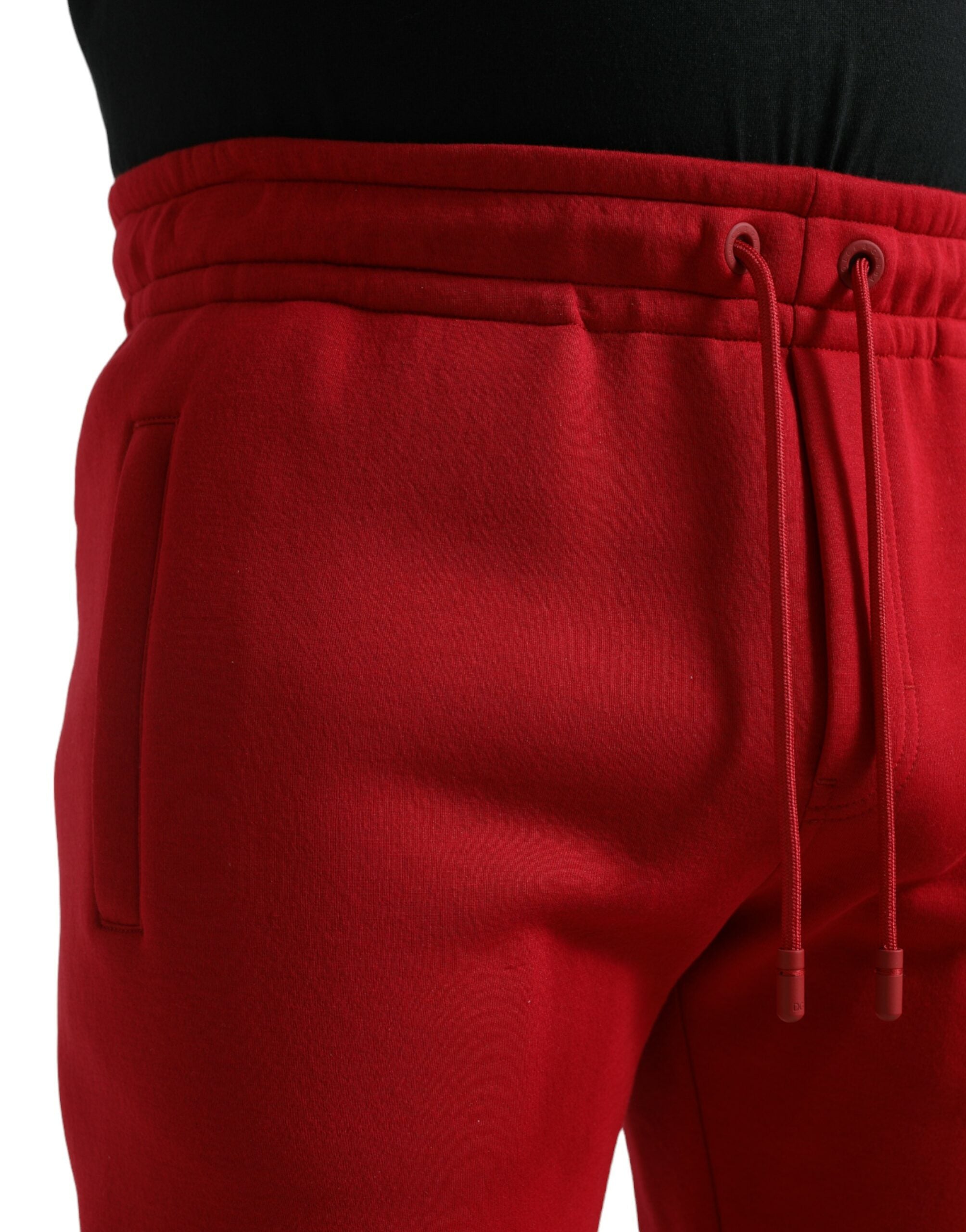 Sizzling Red cotton blend sweatpants