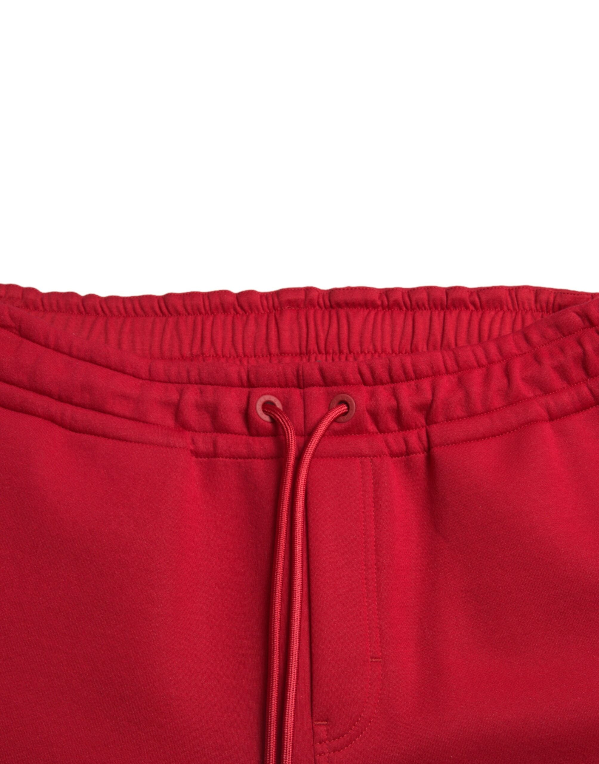 Sizzling Red cotton blend sweatpants