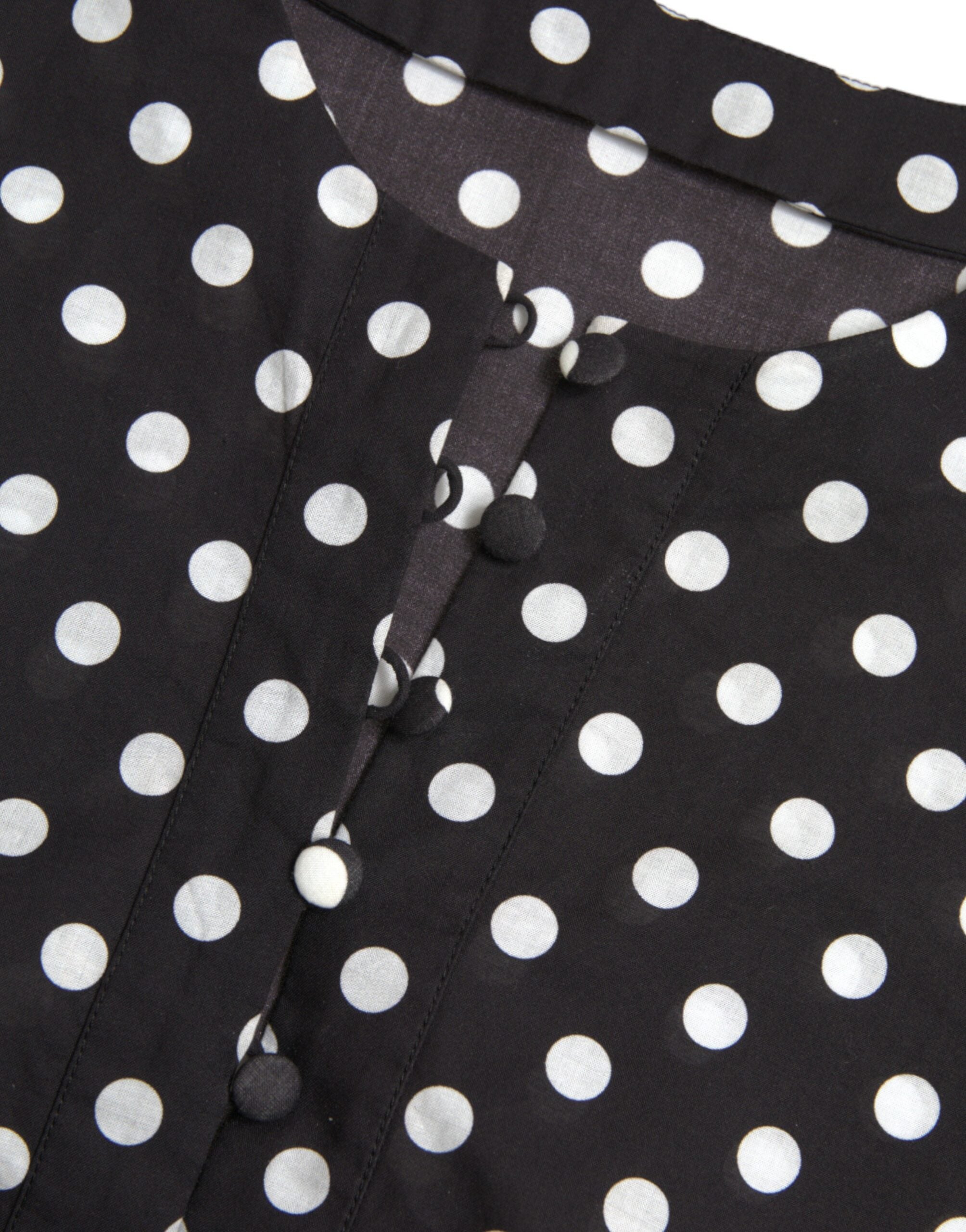 Elegant polka dot shift mini dress