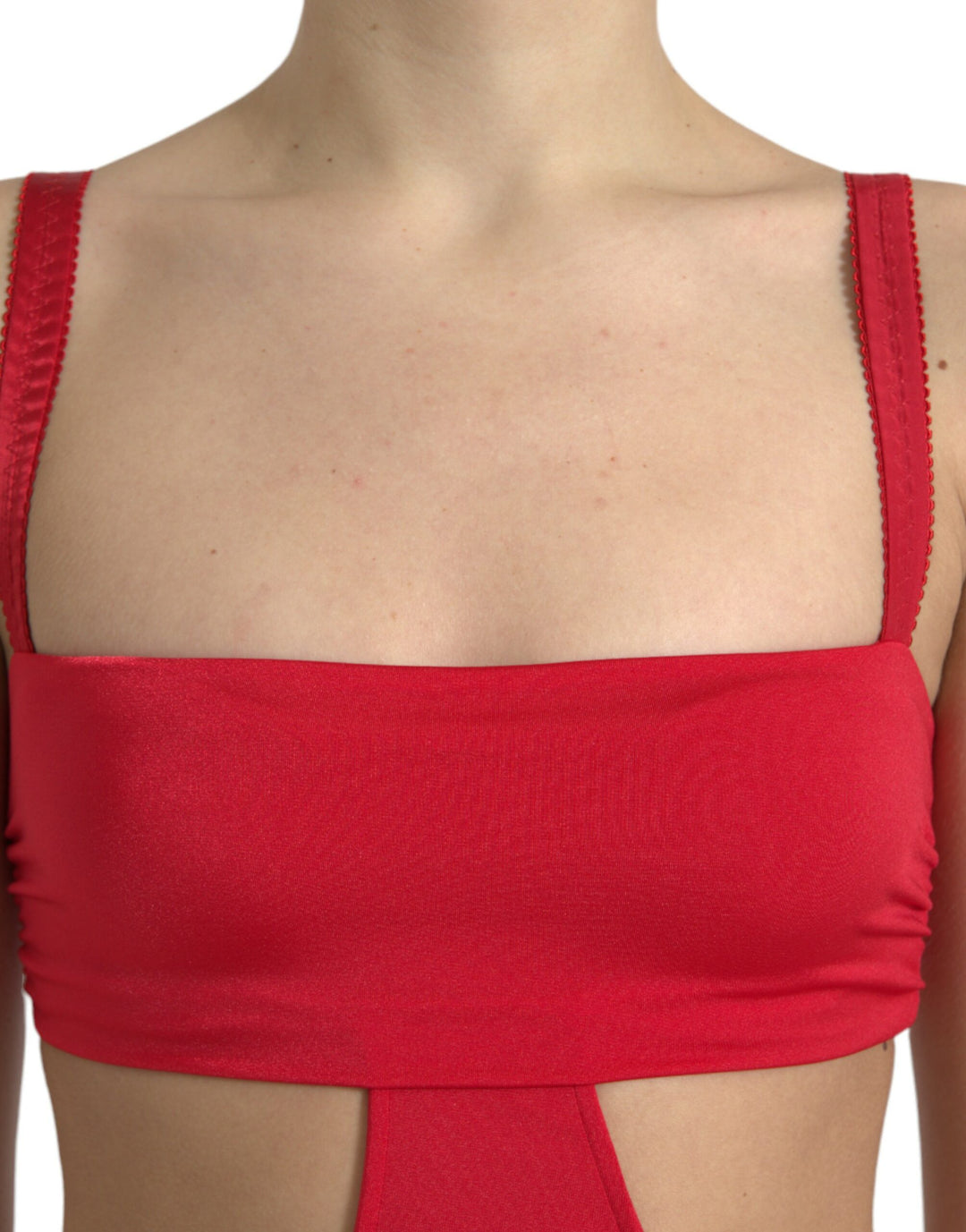 Exquisite red cut-out bodycon mini dress