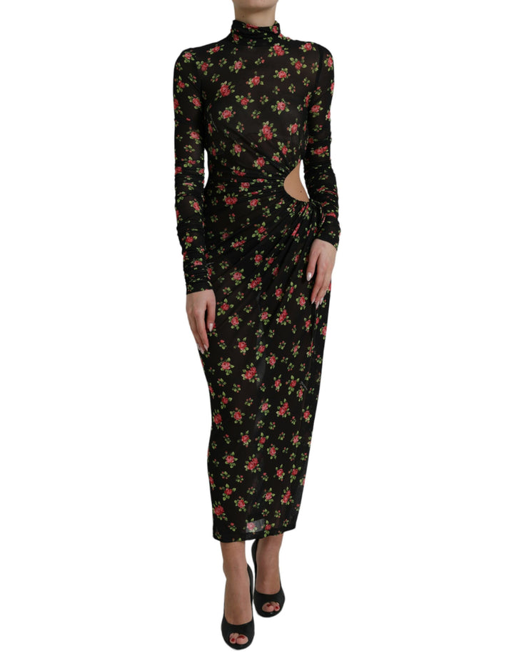 Elegant floral sheath dress