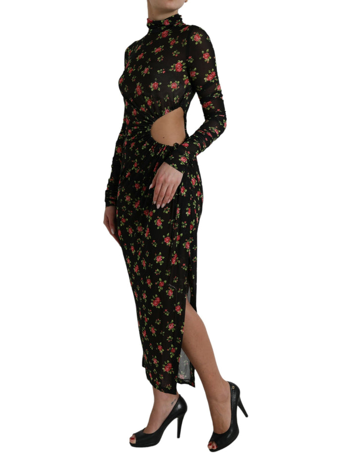 Elegant floral sheath dress