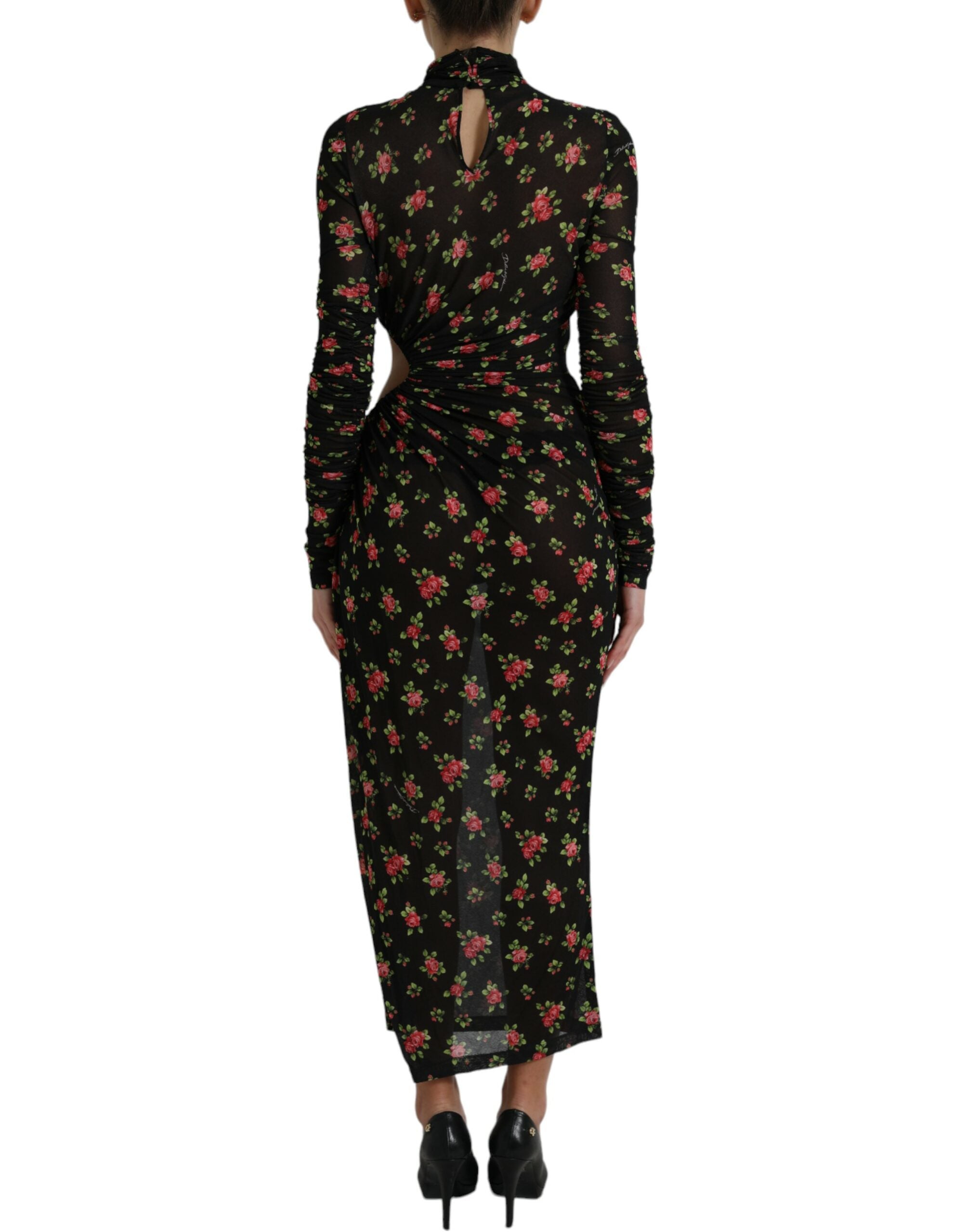 Elegant floral sheath dress