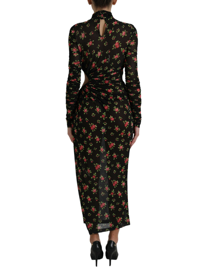Elegant floral sheath dress