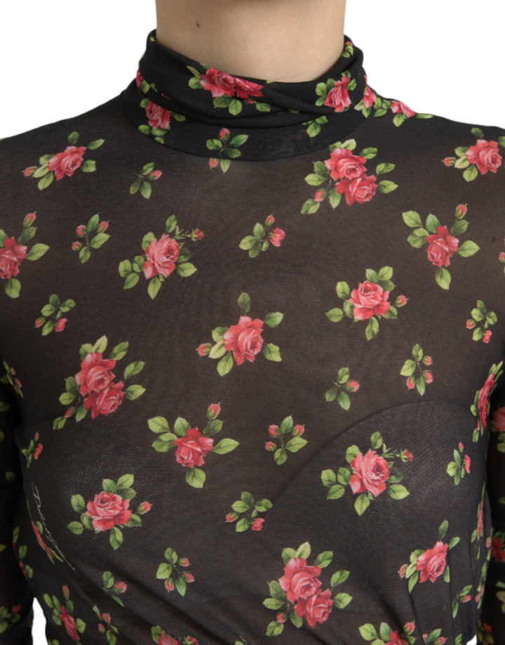 Elegant floral sheath dress