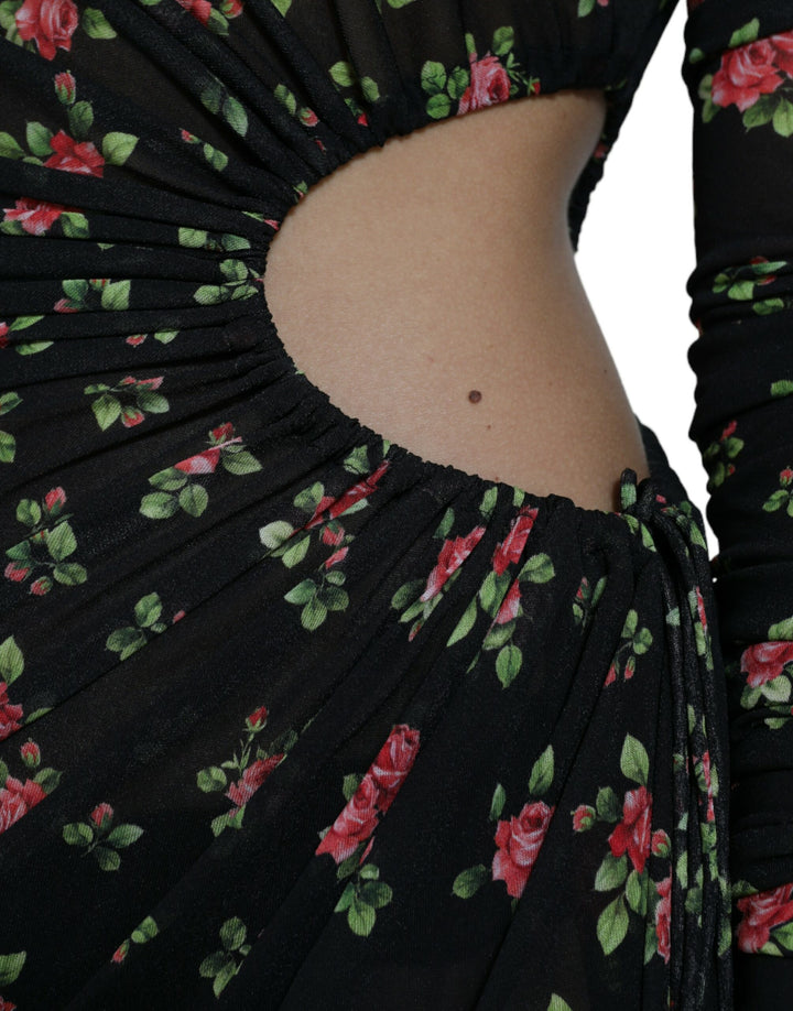 Elegant floral sheath dress