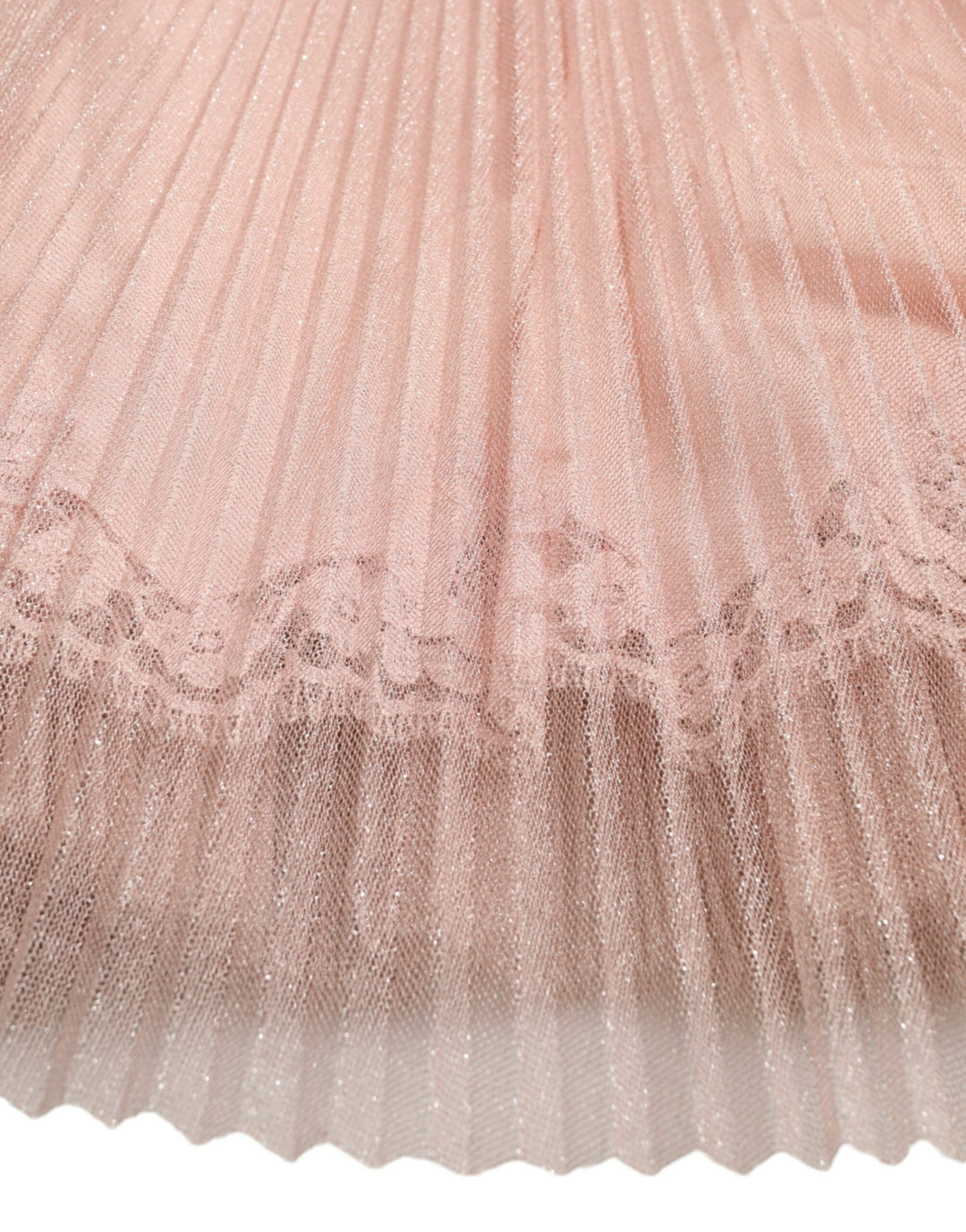 Elegant asymmetrical pink tulle dress
