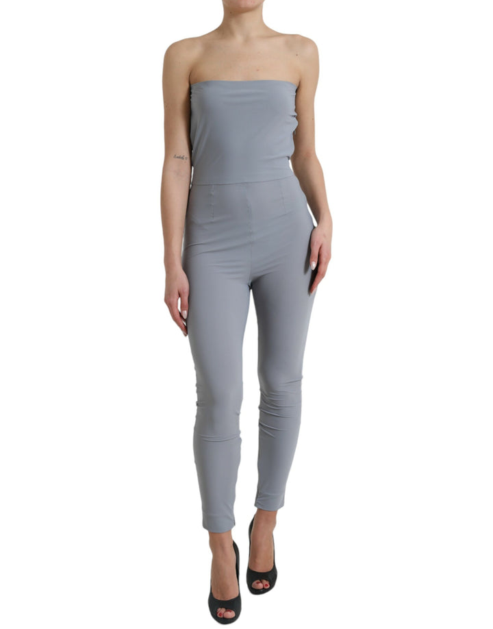 Chic strapless bodycon jumpsuit dress