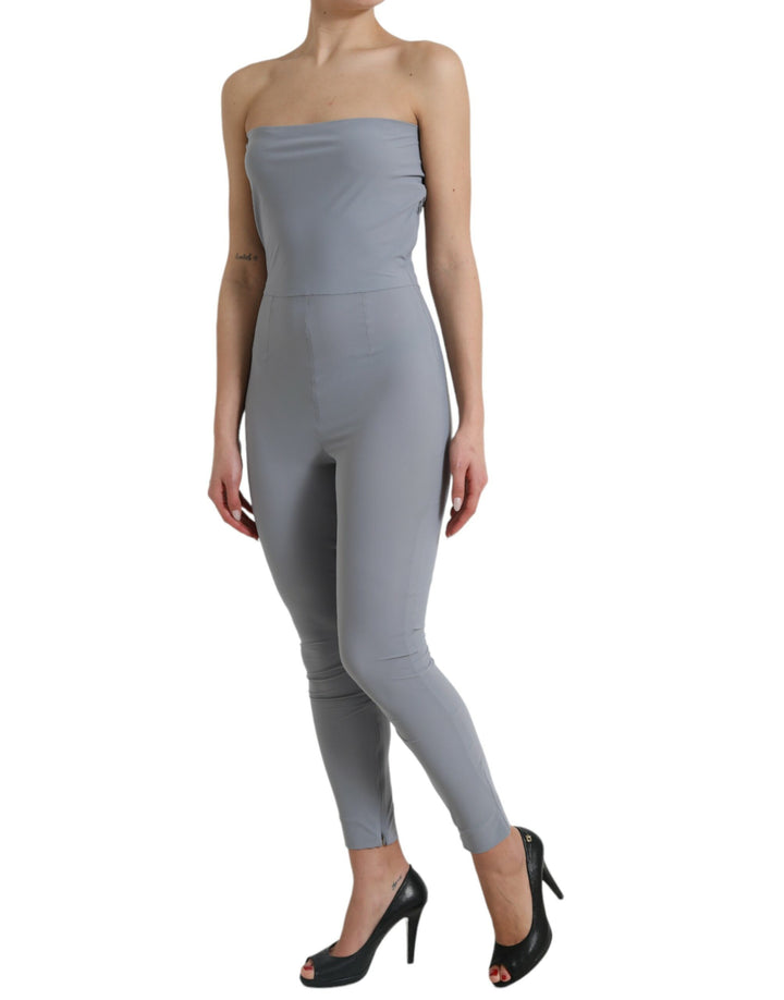 Chic strapless bodycon jumpsuit dress