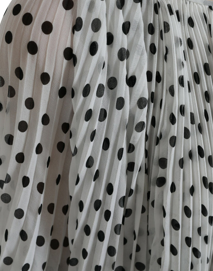 Dolce & Gabbana Elegantes Maxikleid mit Polka Dots