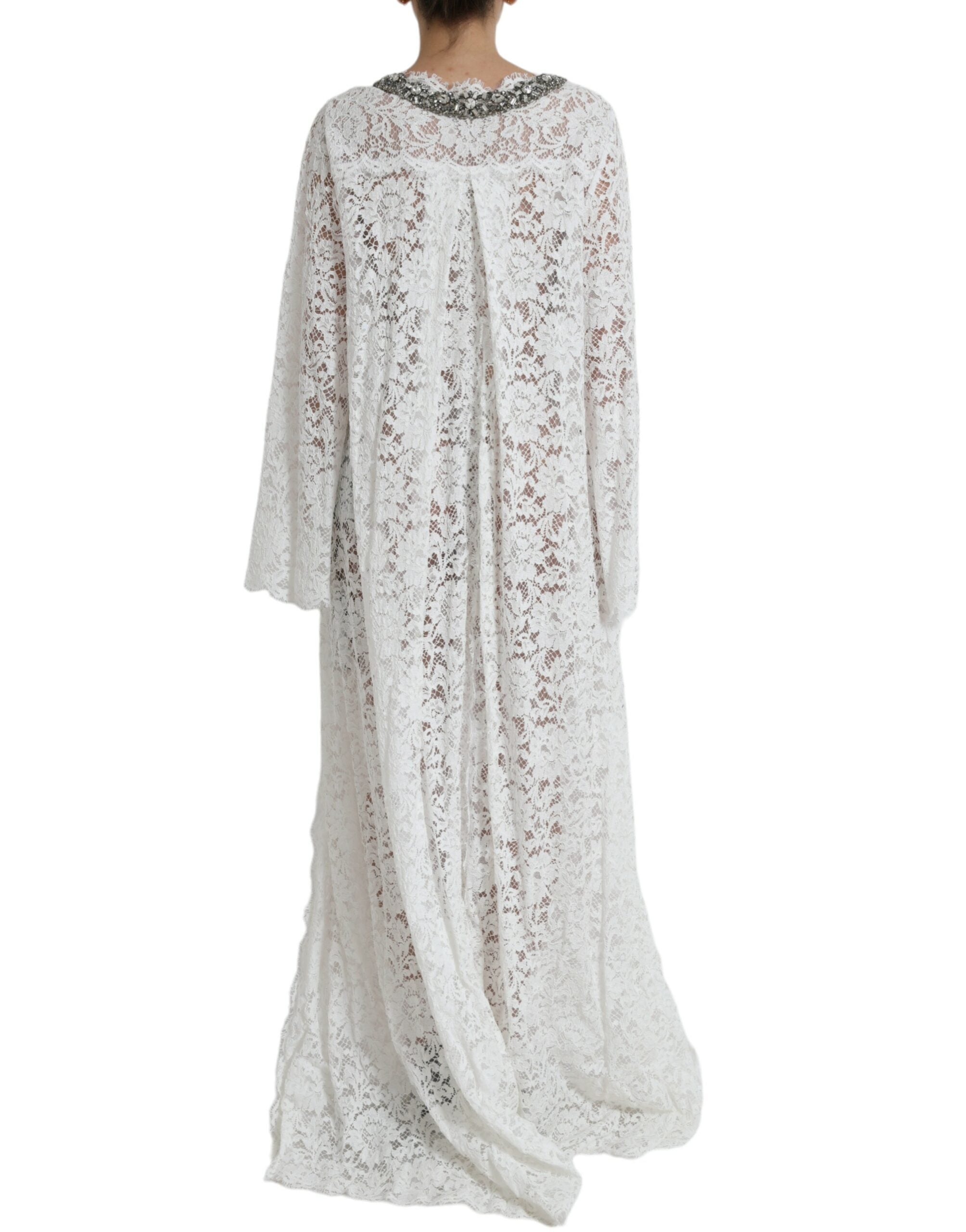 Elegant white sheath dress with crystal embellishment