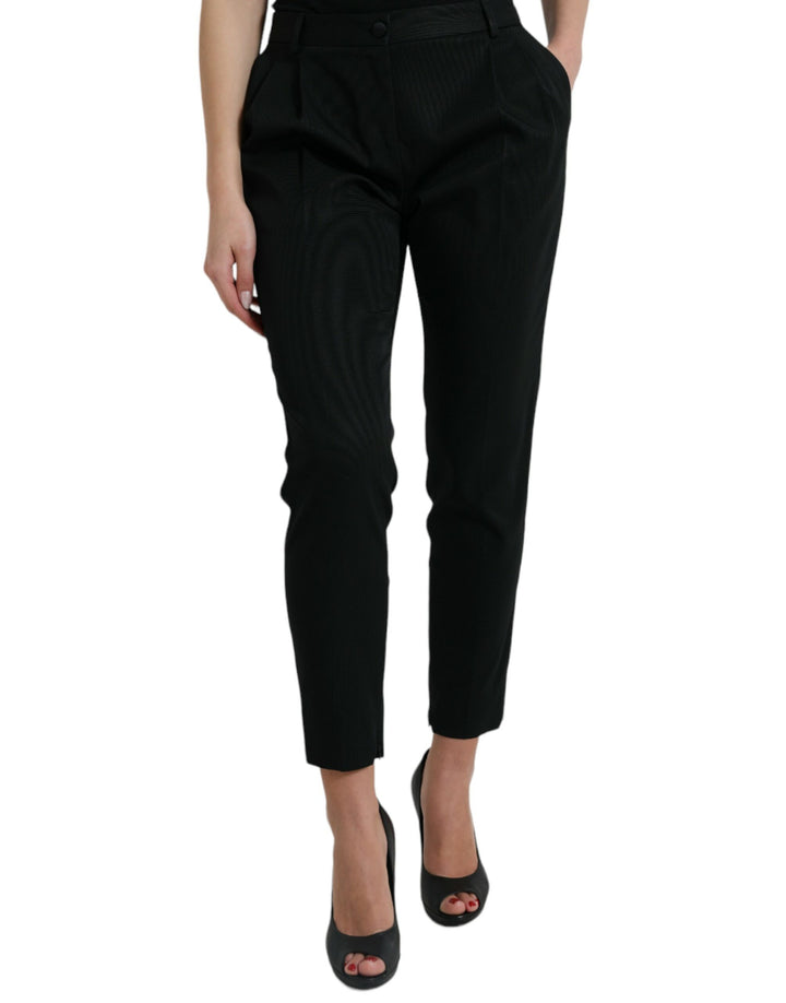 Elegant tailored trousers with high waist