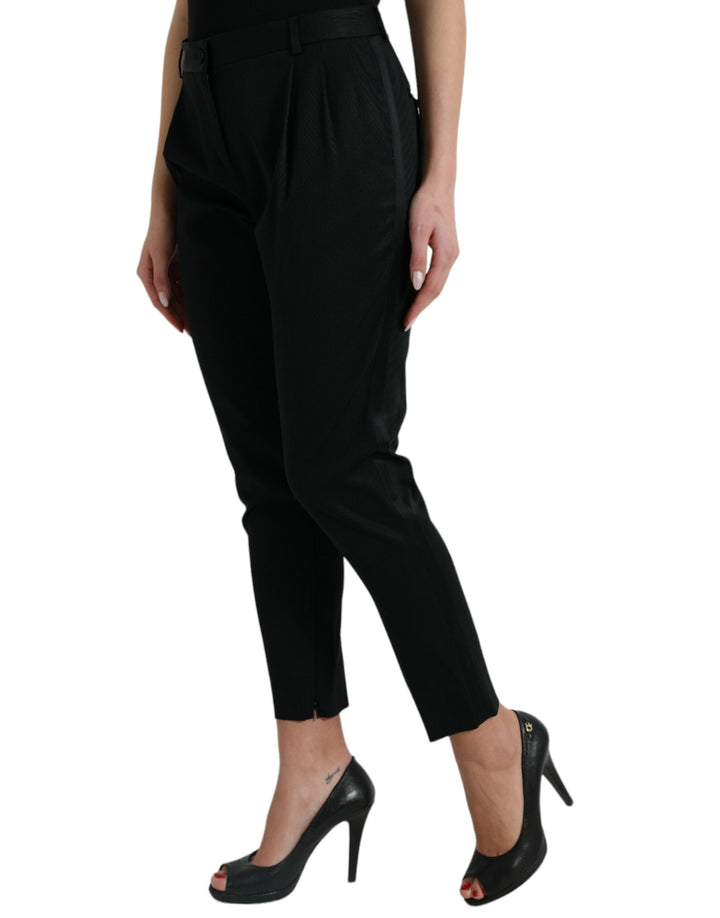 Elegant tailored trousers with high waist