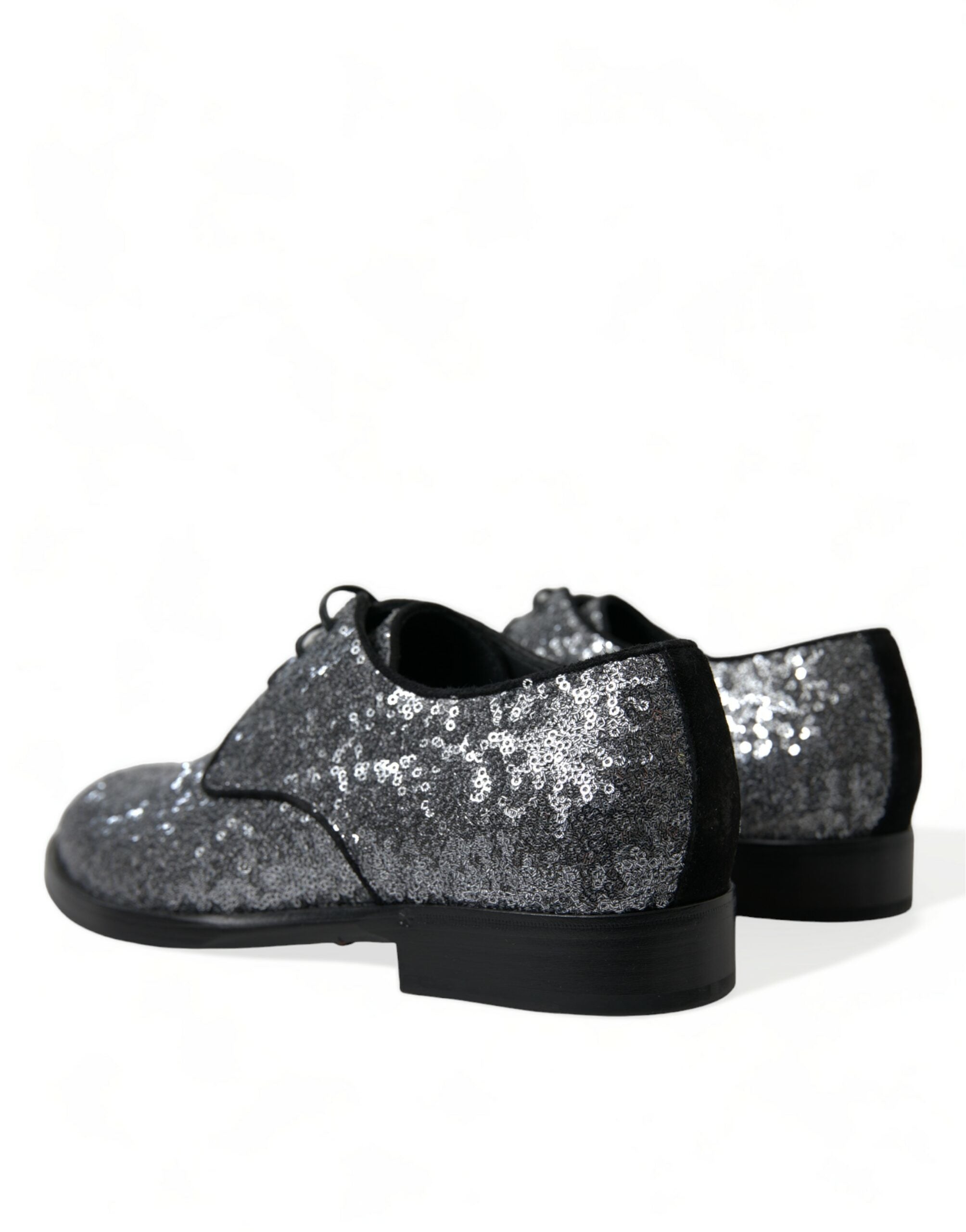 Exquisite sequin derby shoes
