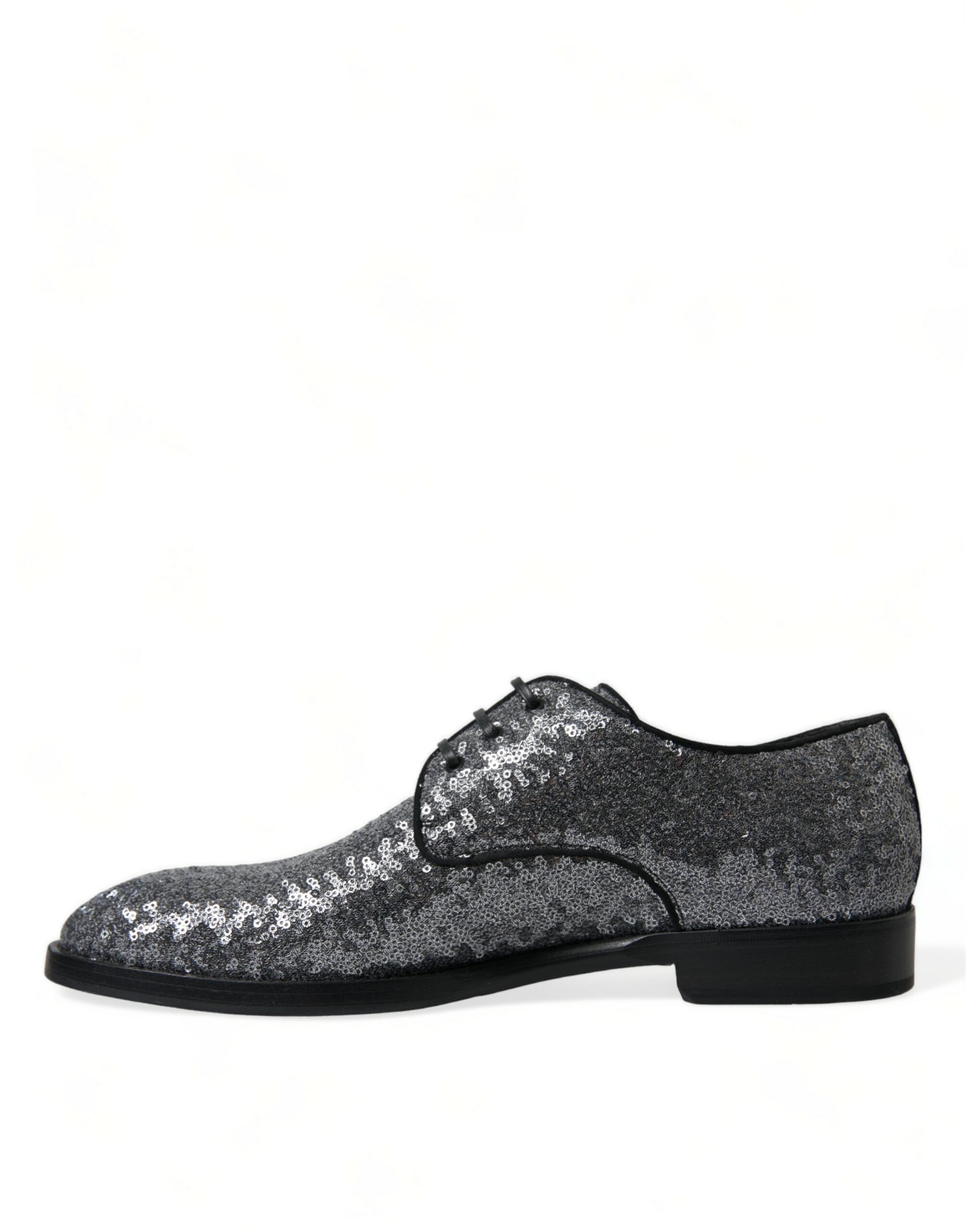 Exquisite sequin derby shoes