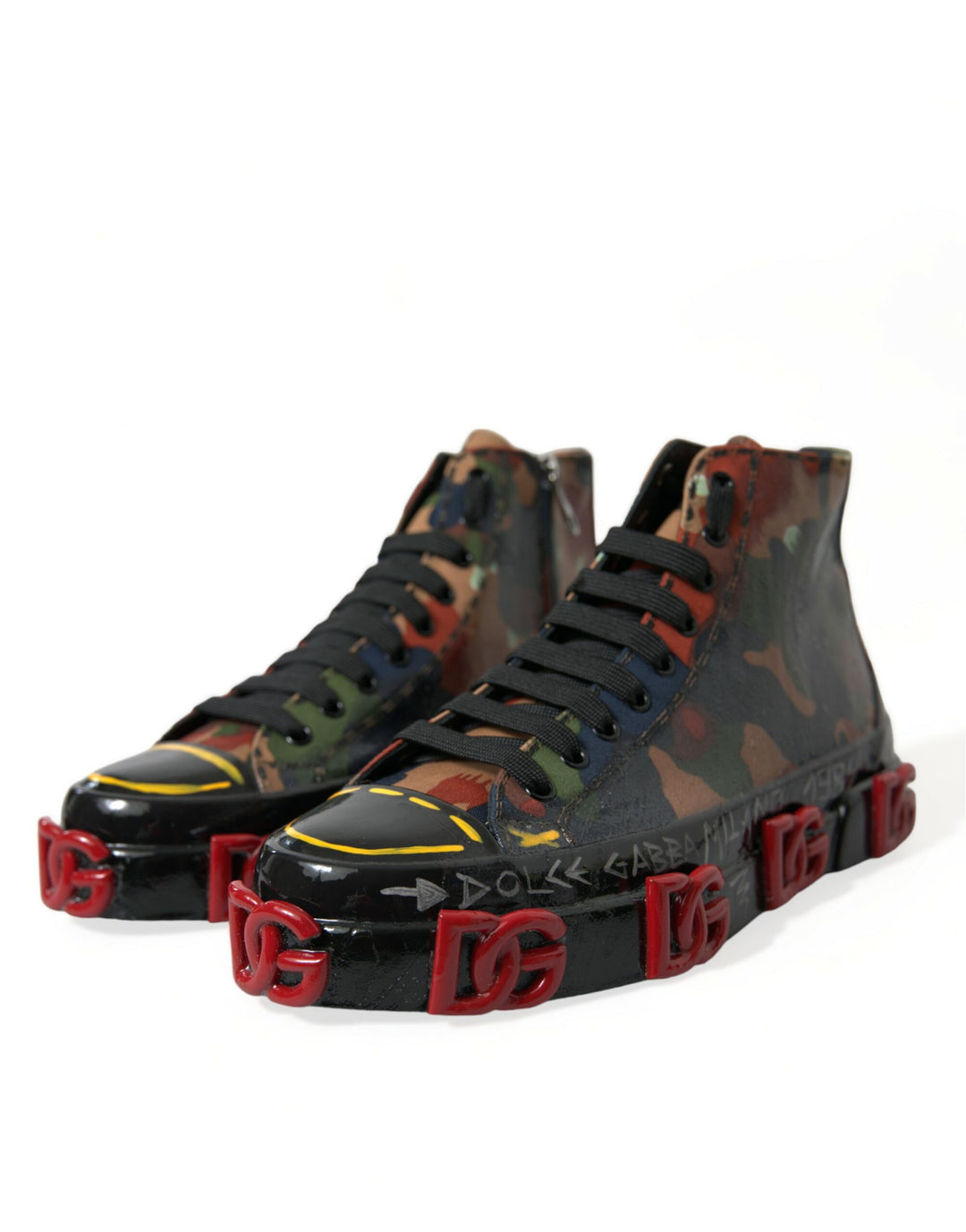 Dolce & Gabbana Schicke Multicolor-High-Top-Sneakers