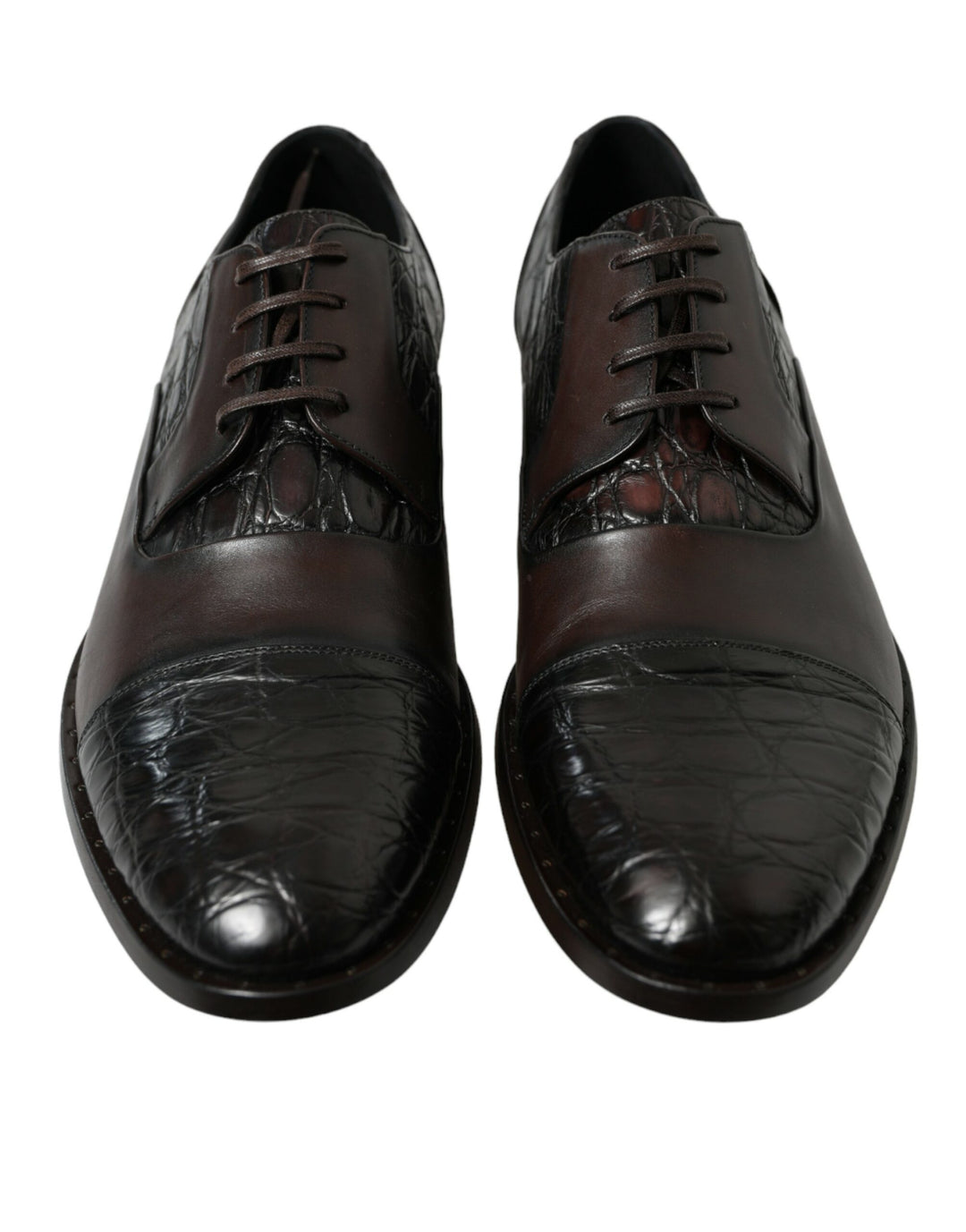 Dolce & Gabbana Elegante braune formelle Derby-Schuhe