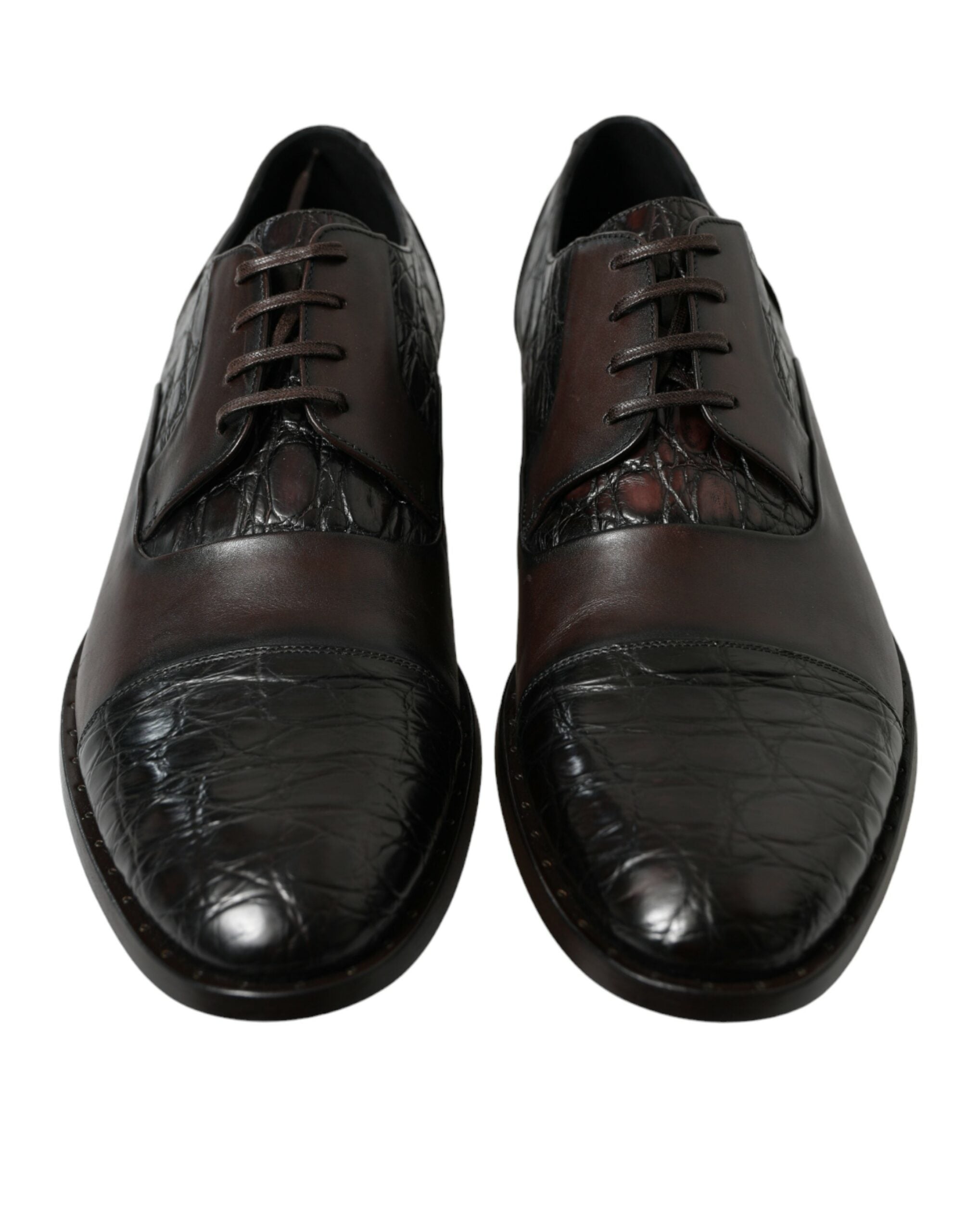 Elegant brown formal derby shoes