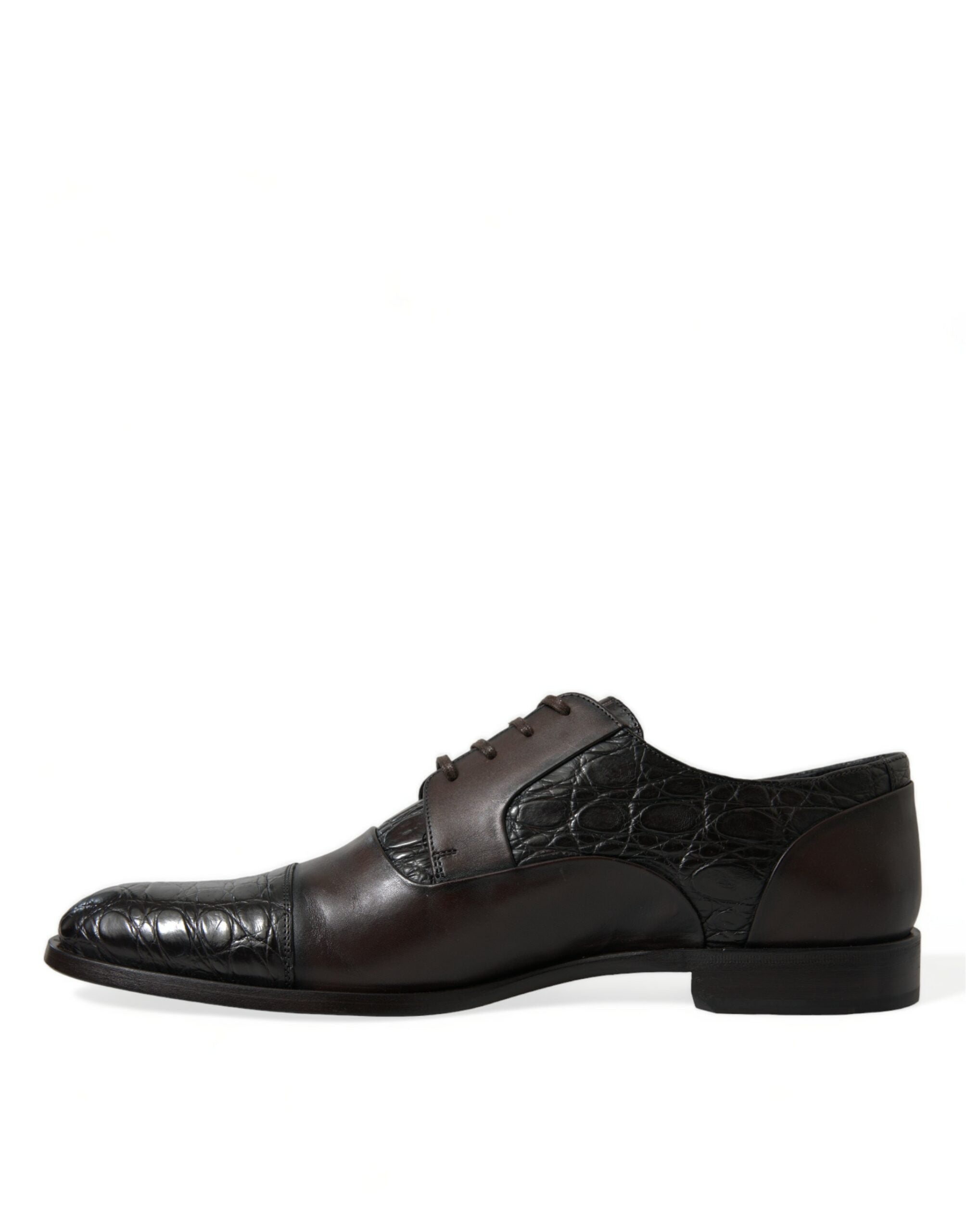 Elegant brown formal derby shoes