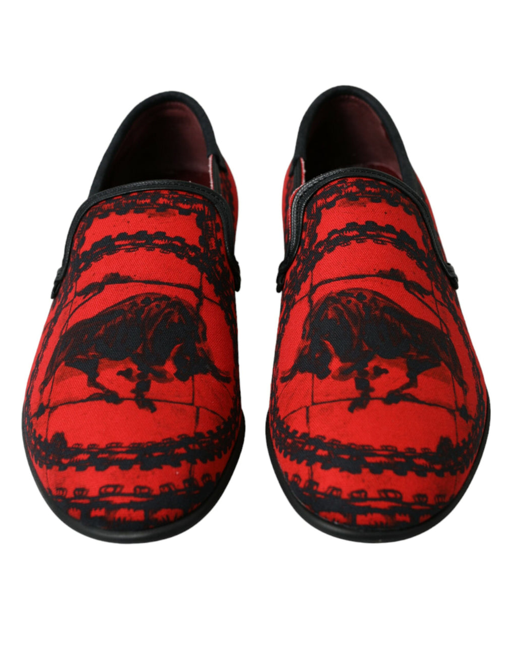 Torero-inspired Luxe Loafers in red and black