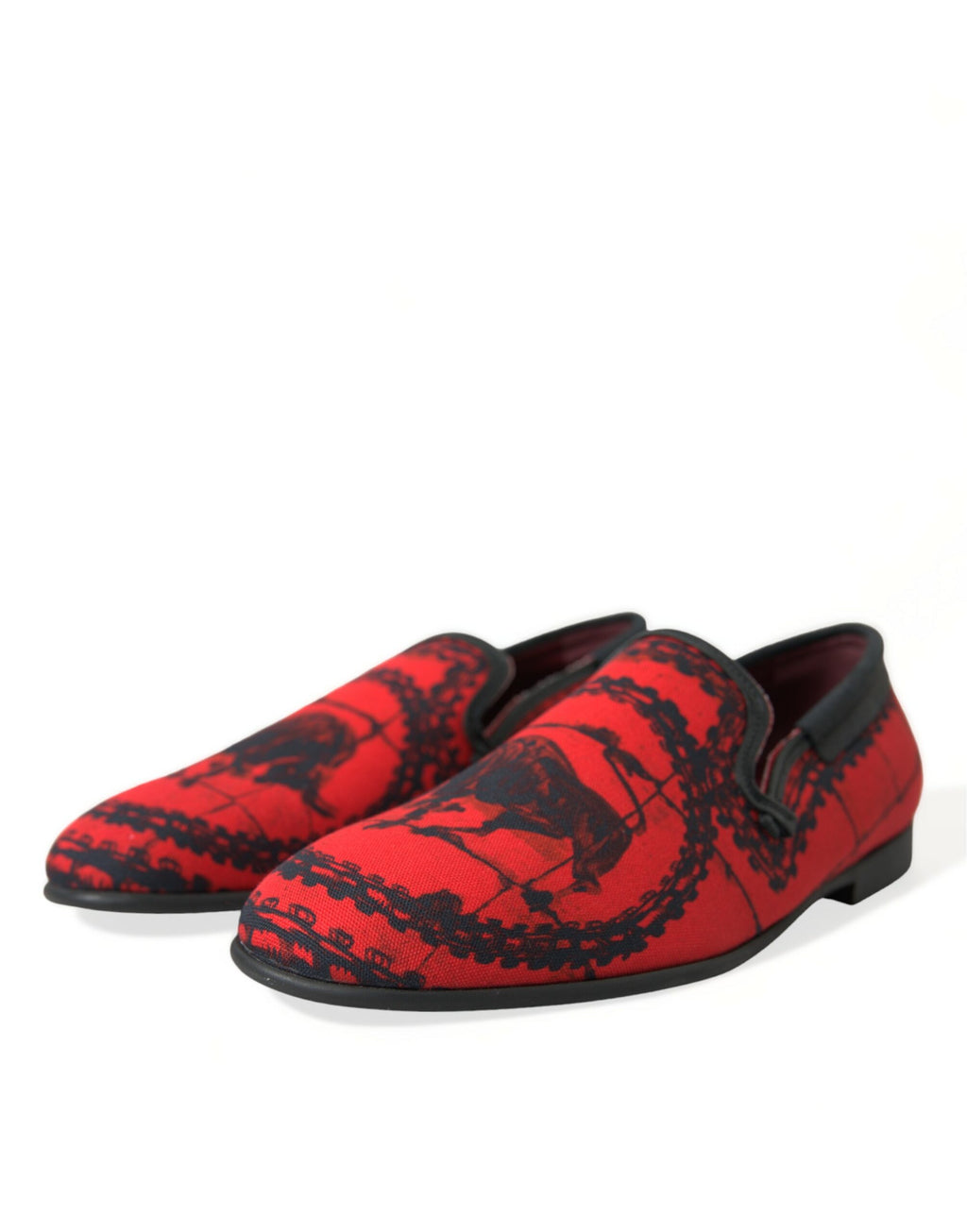 Torero-inspired Luxe Loafers in red and black