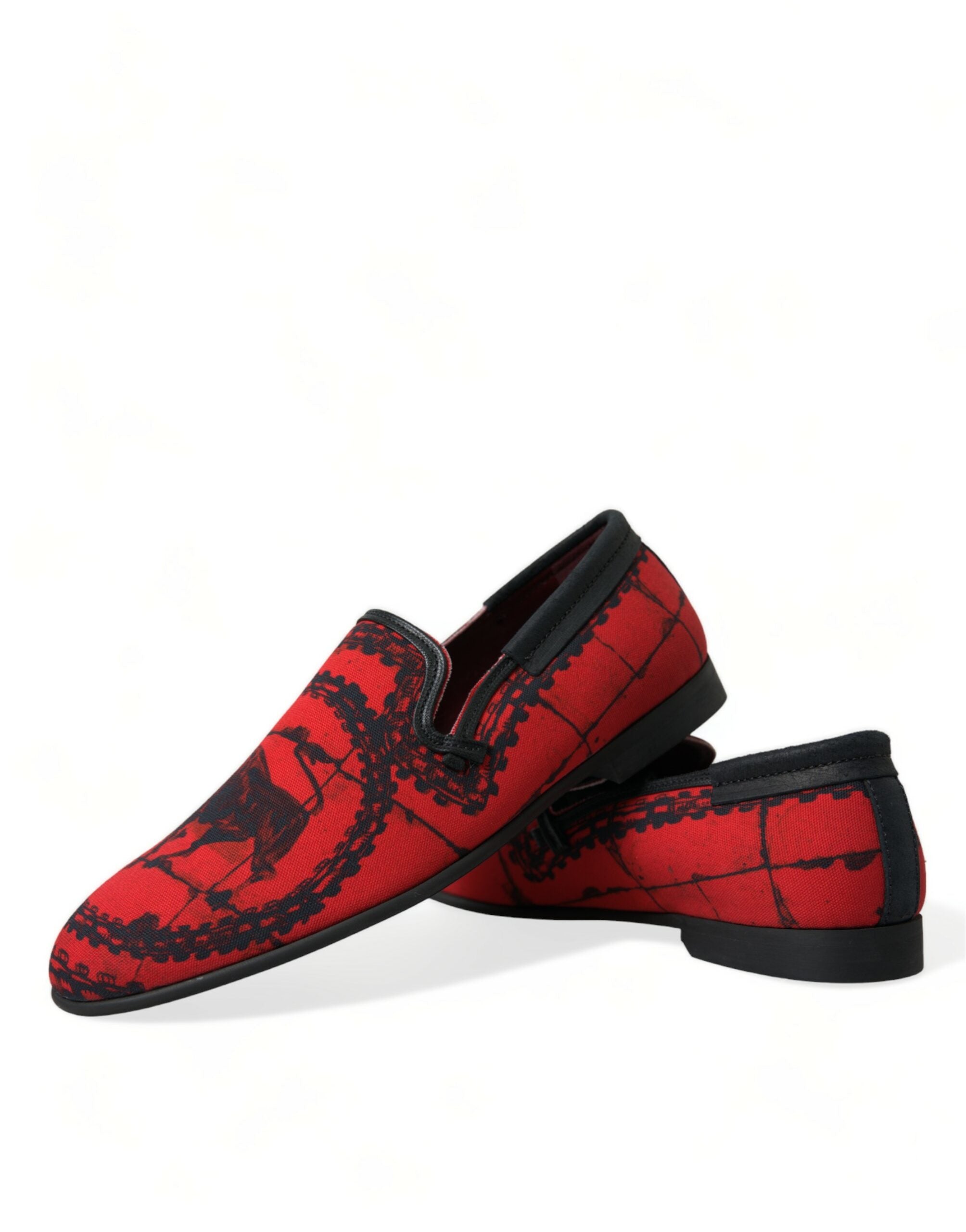 Torero-inspired Luxe Loafers in red and black