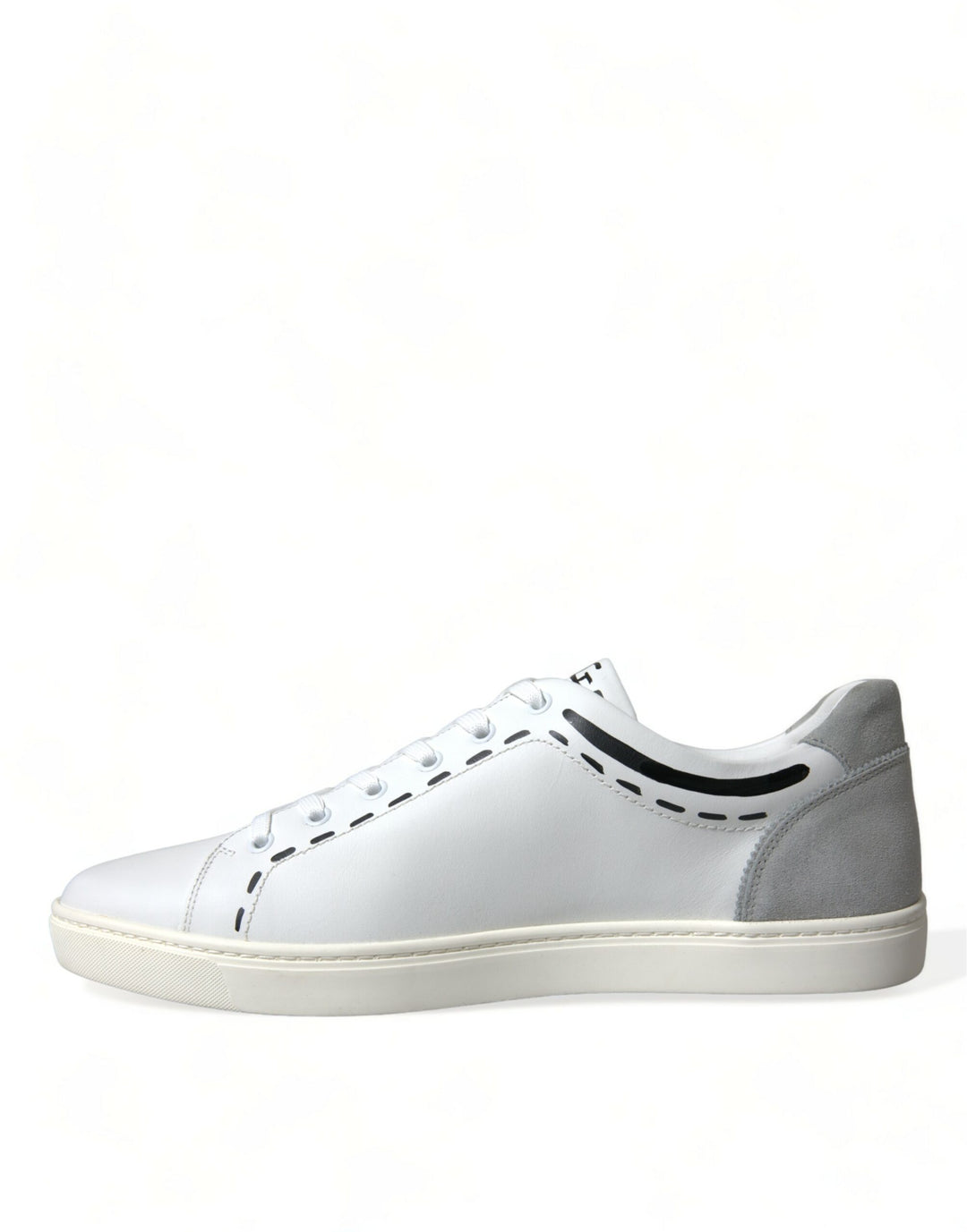 Dolce & Gabbana Elegante Sneakers aus weißem Kalbsleder