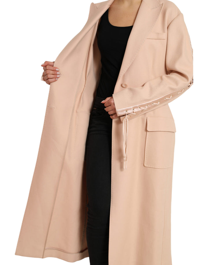 Dolce & Gabbana Eleganter einreihiger Trenchcoat in Beige