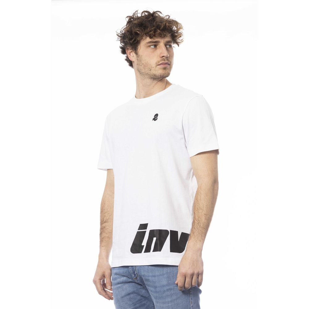White cotton men's T-shirt
