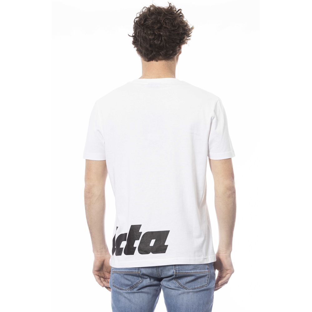 White cotton men's T-shirt