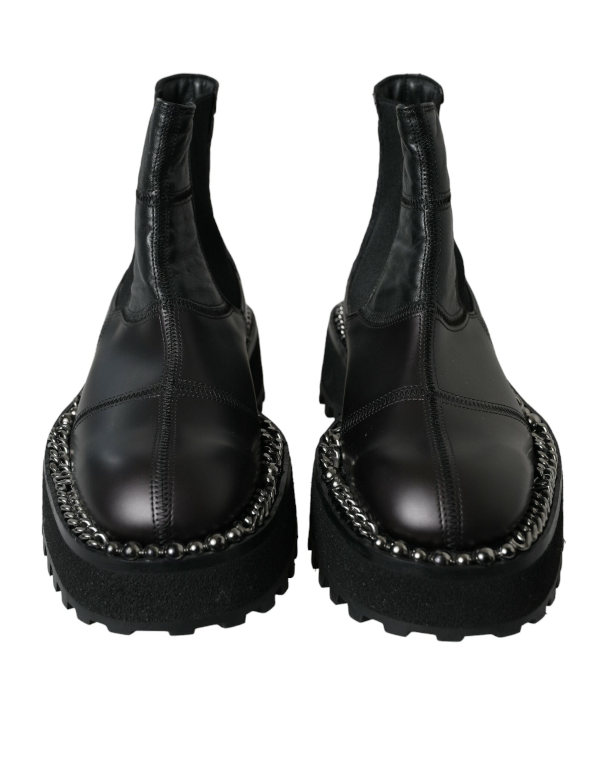 Elegant black slip-on Chelsea boots