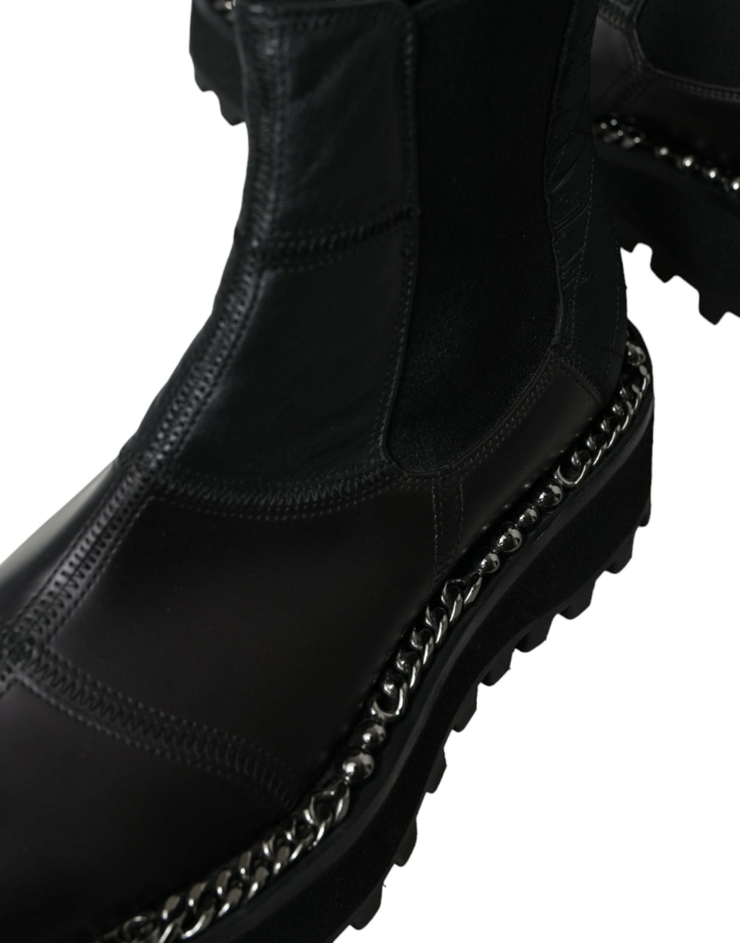 Dolce & Gabbana Elegante schwarze Chelsea-Stiefel zum Hineinschlüpfen