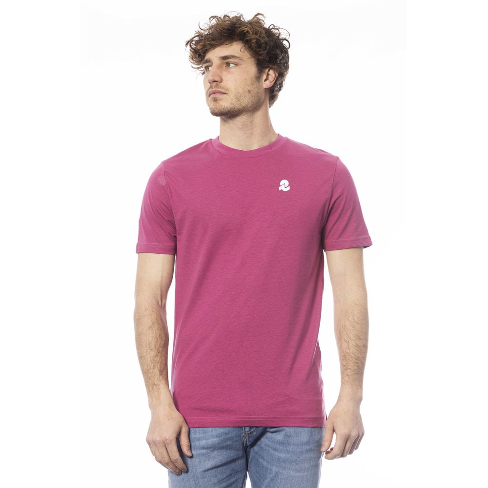 Purple cotton men's T-shirt
