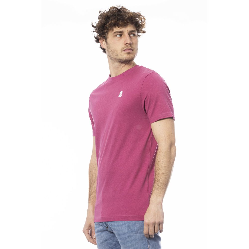 Purple cotton men's T-shirt
