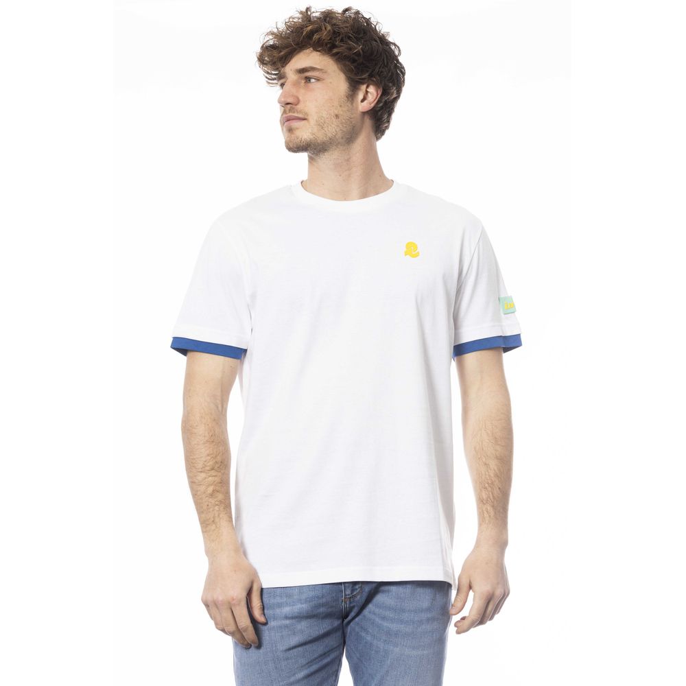 White cotton men's T-shirt