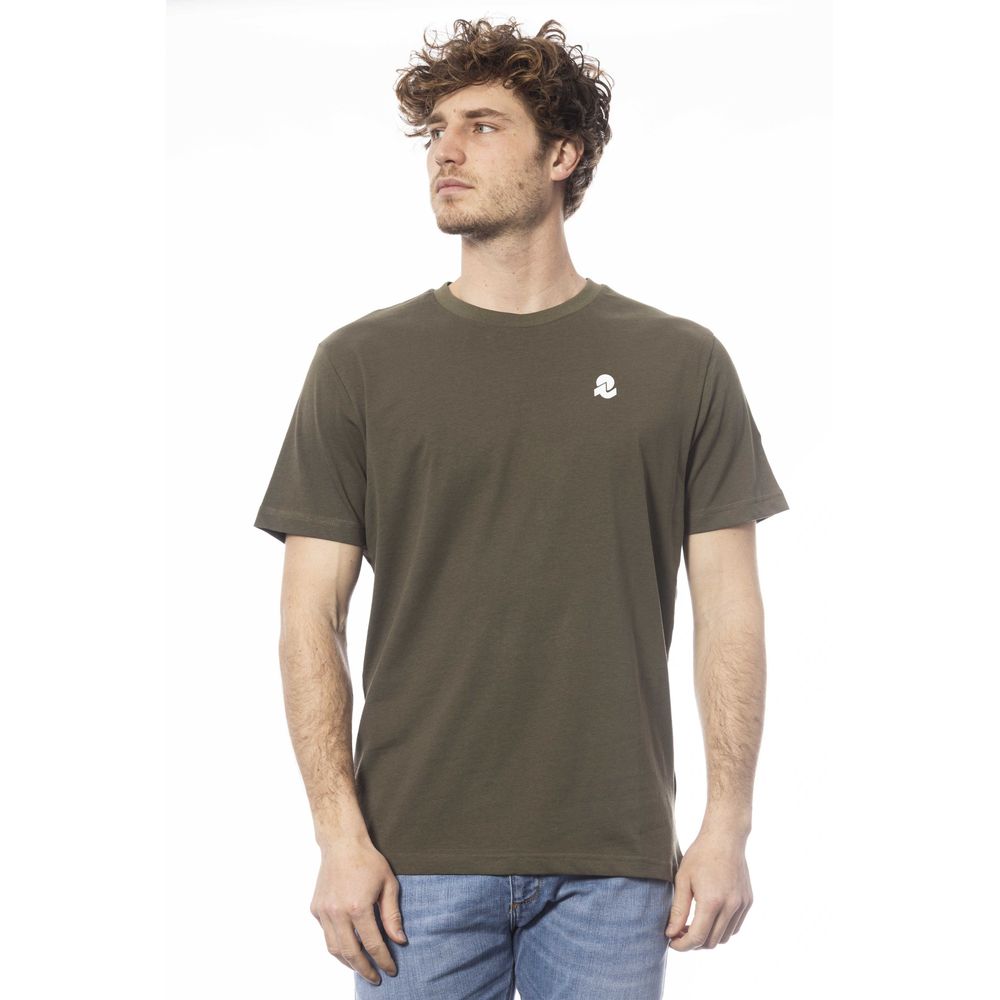 Green cotton men's T-shirt