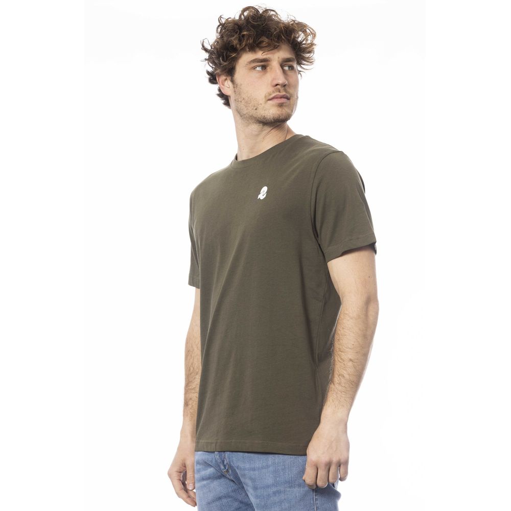Green cotton men's T-shirt