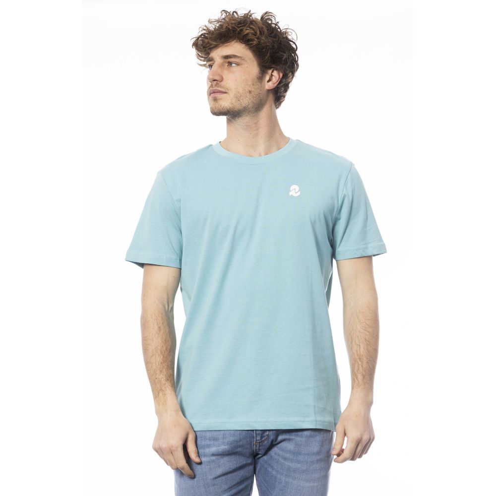 Light blue cotton men's T-shirt