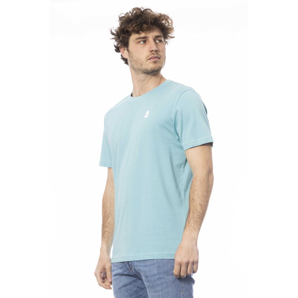 Light blue cotton men's T-shirt