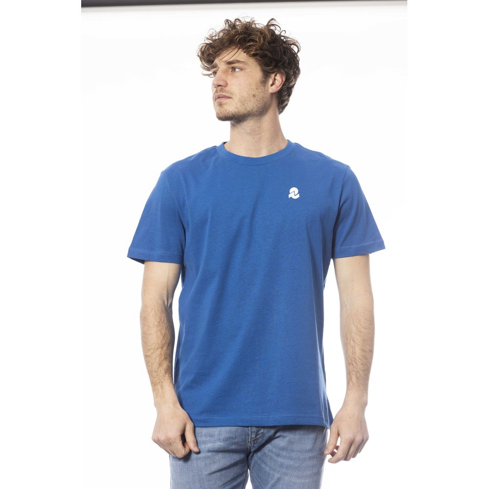 Blue Cotton Men's T-Shirt