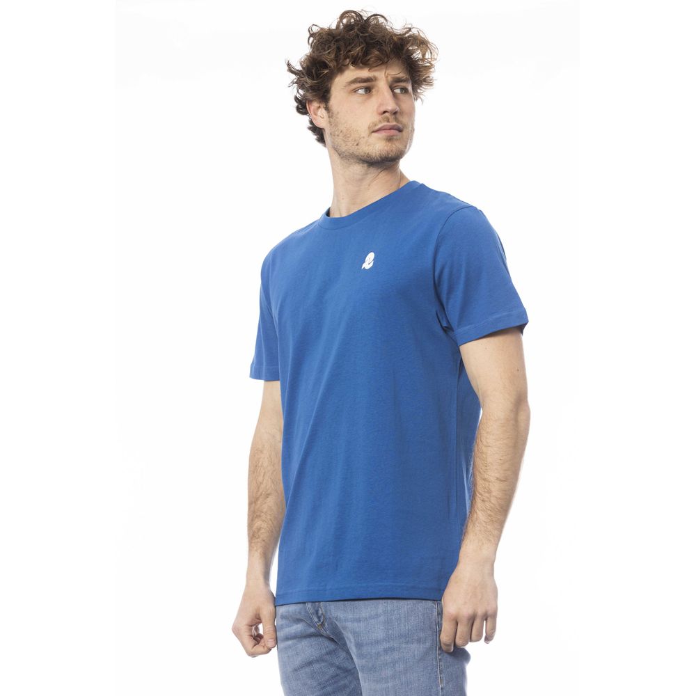 Blue Cotton Men's T-Shirt